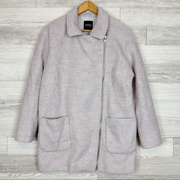 JONES NEW YORK Long Wool Pea Coat - Picture 2 of 7